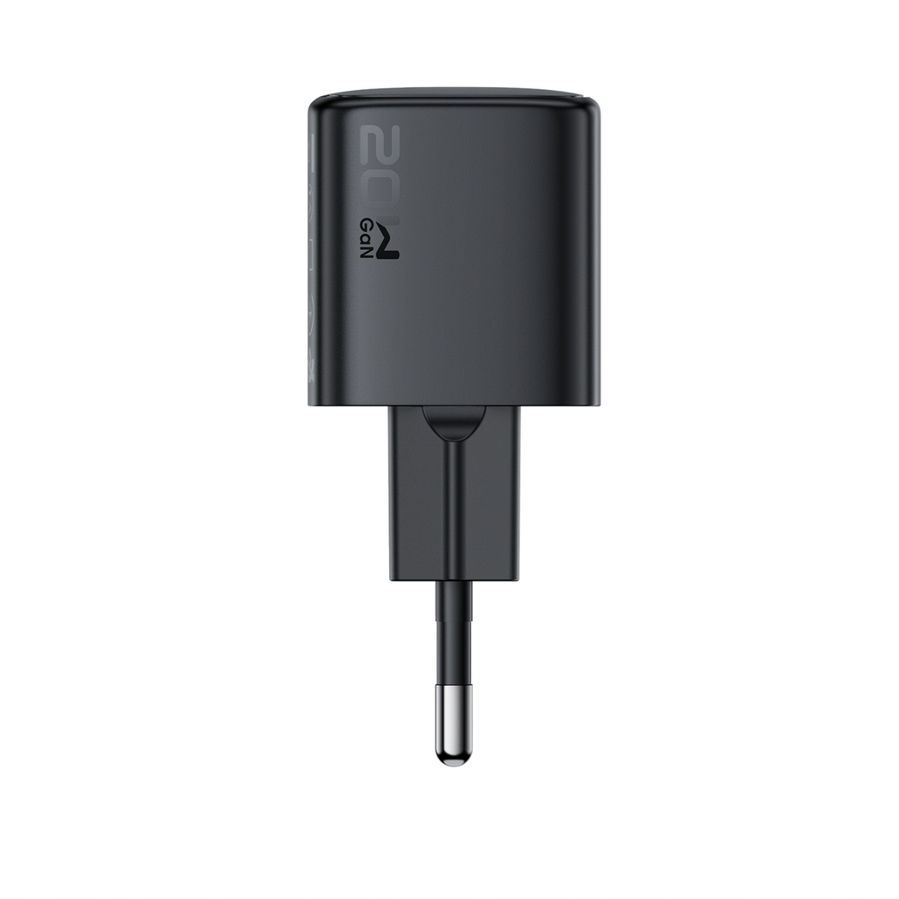 Acefast A117 GaN PD 20W USB-C sieninis įkroviklis - juodas