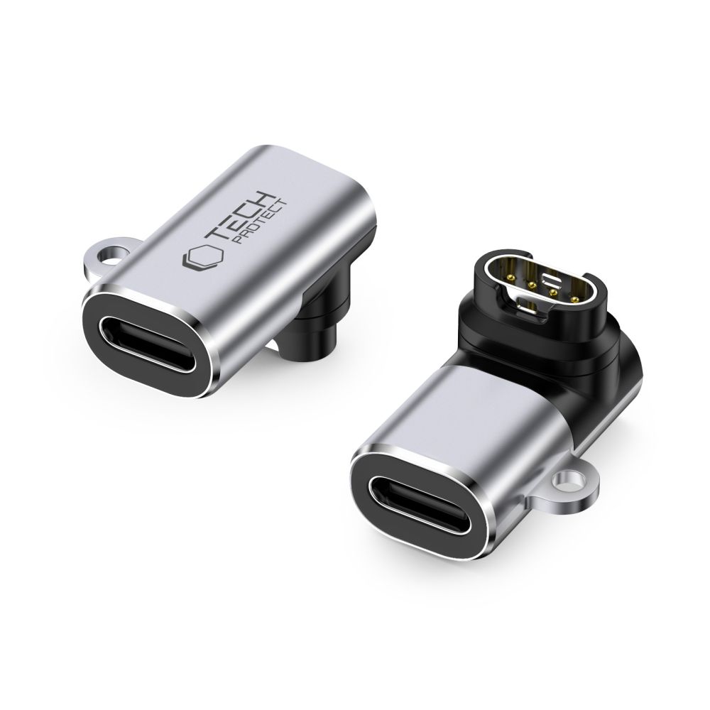 Adapteris Tech-Protect UltraBoost Type-C į Garmin Watch, pilkas