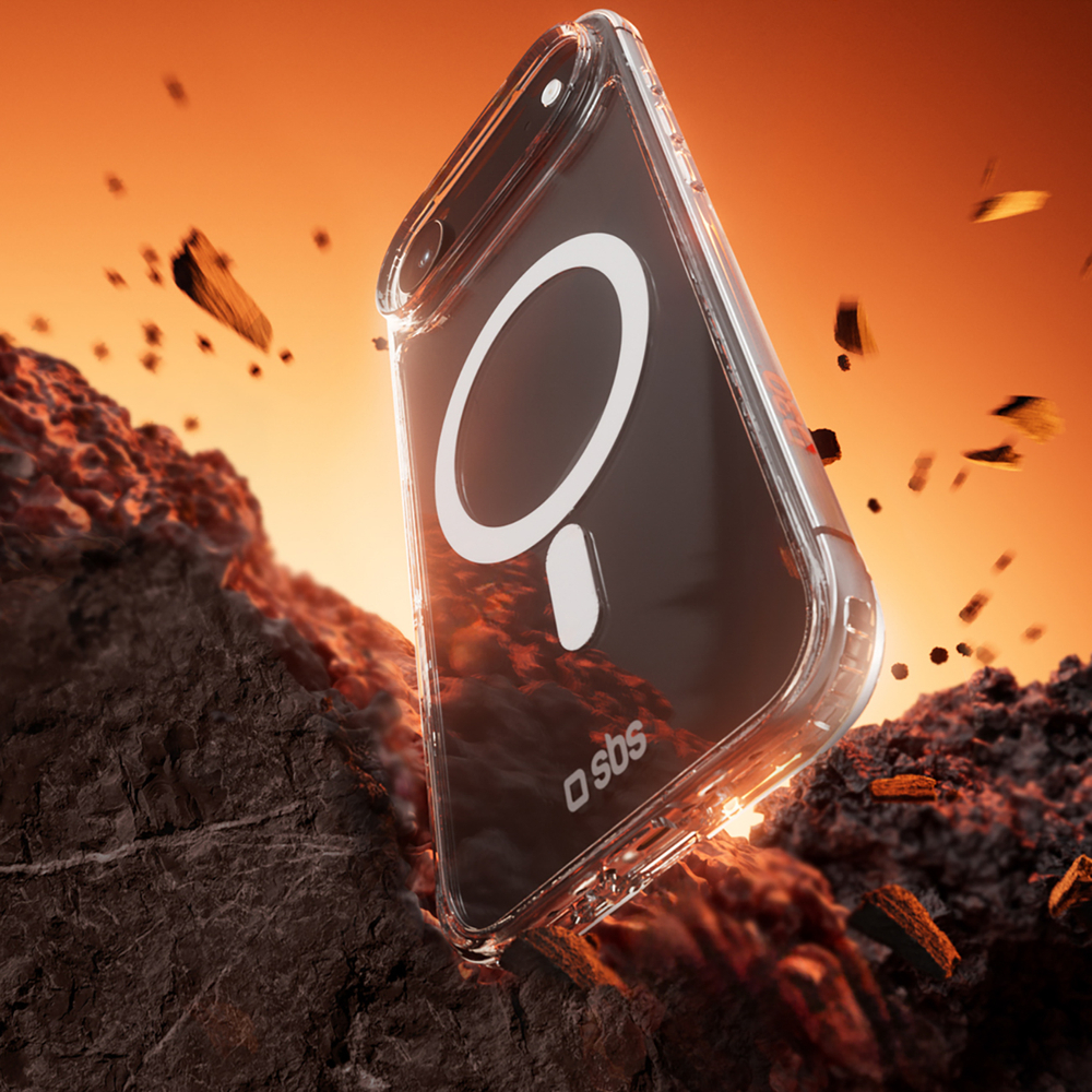SBS Extreme Mag D3O MagSafe dėklas iPhone 17 Air – skaidrus