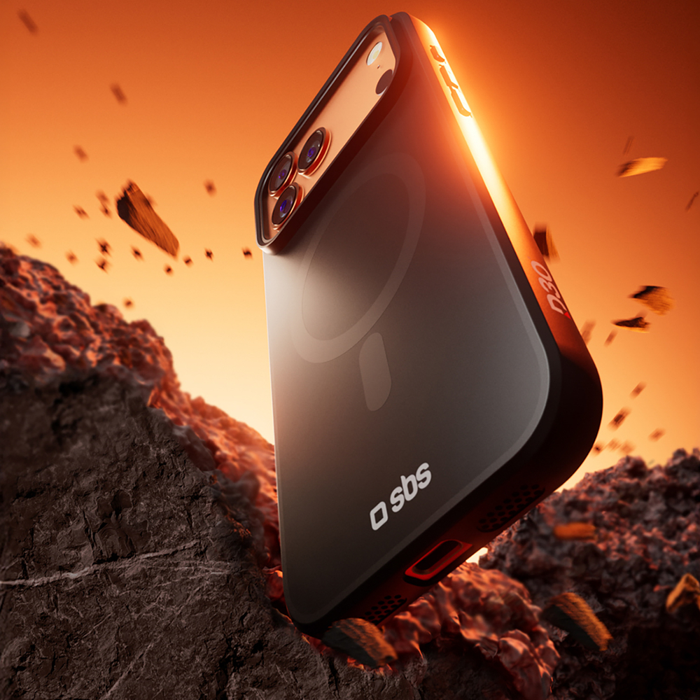 MagSafe dėklas iPhone 17 Pro su D3O – juodas