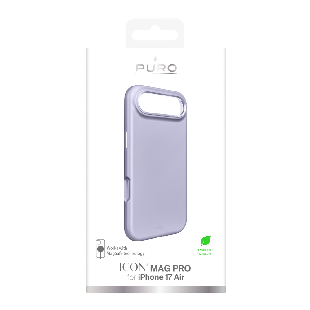 Puro MagSafe silikoninis dėklas iPhone 17 Air – rožinis