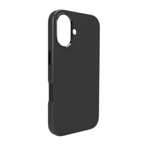 Puro Icon Mag Pro Liquid Silicone Case, skirtas iPhone 17, MagSafe Suderinamas, su fotoaparato apsauga ir aliuminio mygtukais – juodas