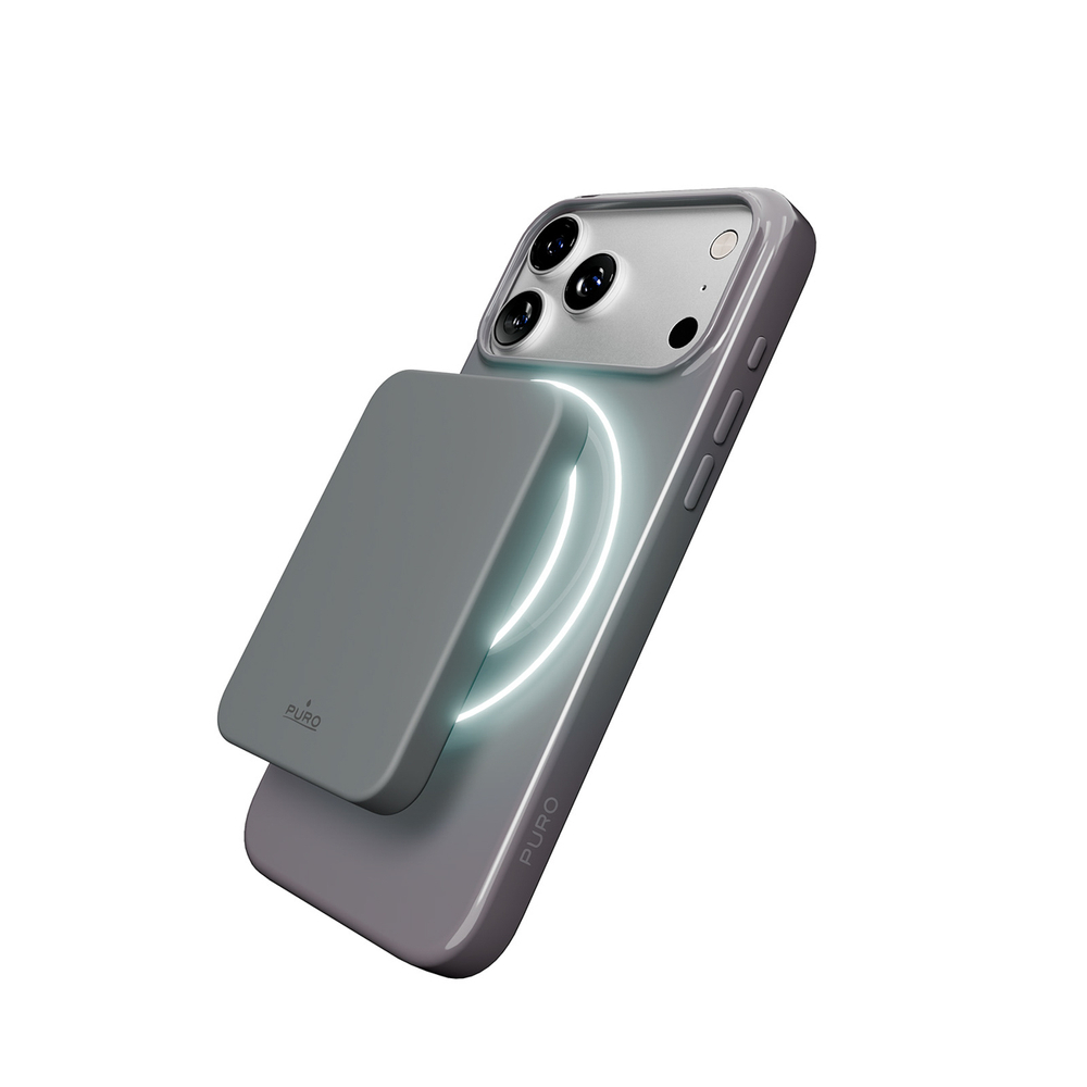 Puro Pulse MagSafe dėklas iPhone 17 Pro – pilkas
