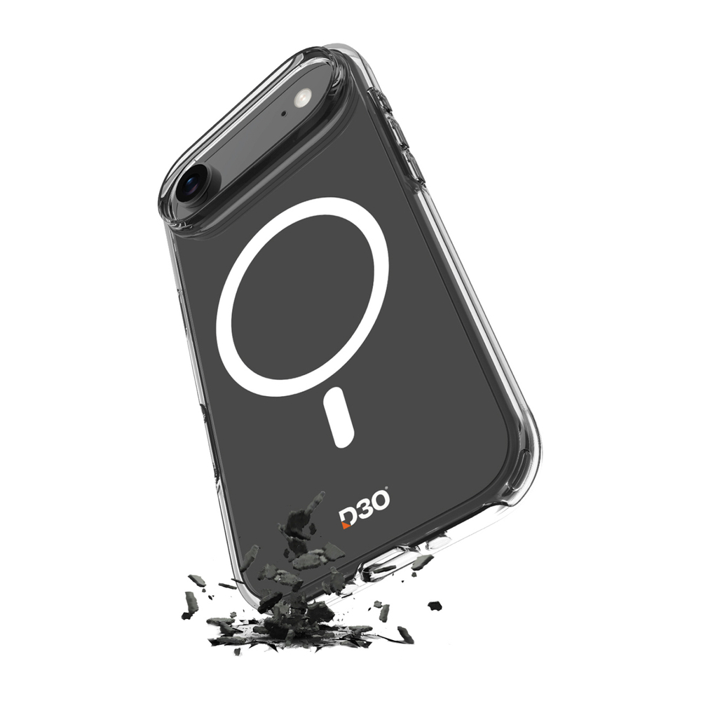 Skaidrus MagSafe dėklas iPhone 17 Air su D3O Bio