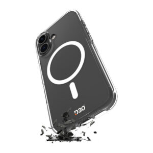 Puro Impact Clear D3O MagSafe dėklas iPhone 17 – skaidrus