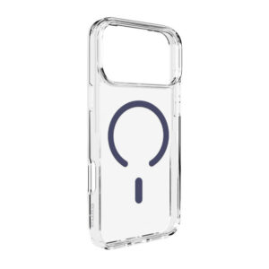 Puro Lite Mag TPU+PC Dėklas su MagSafe palaikymu iPhone 17 Pro - Skaidrus su mėlynu žiedu
