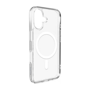 Puro Lite Mag TPU+PC Dėklas, suderinamas su MagSafe, skirtas iPhone 17 - Skaidrus su baltu žiedu