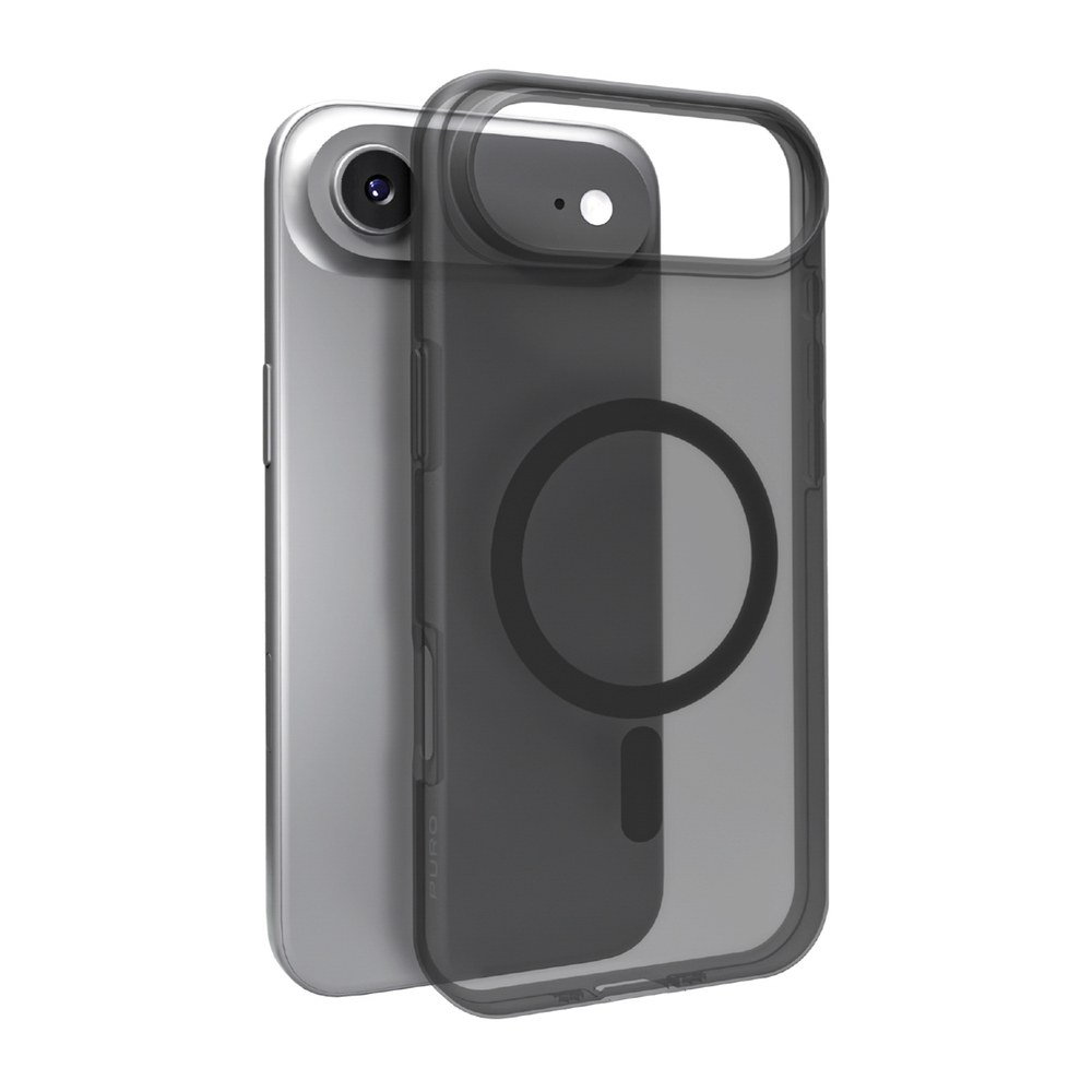 Puro Daylight MagSafe dėklas iPhone 17 Air – pusiau skaidrus juodas