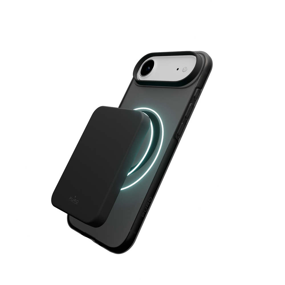 Puro Daylight MagSafe dėklas iPhone 17 Air – pusiau skaidrus juodas