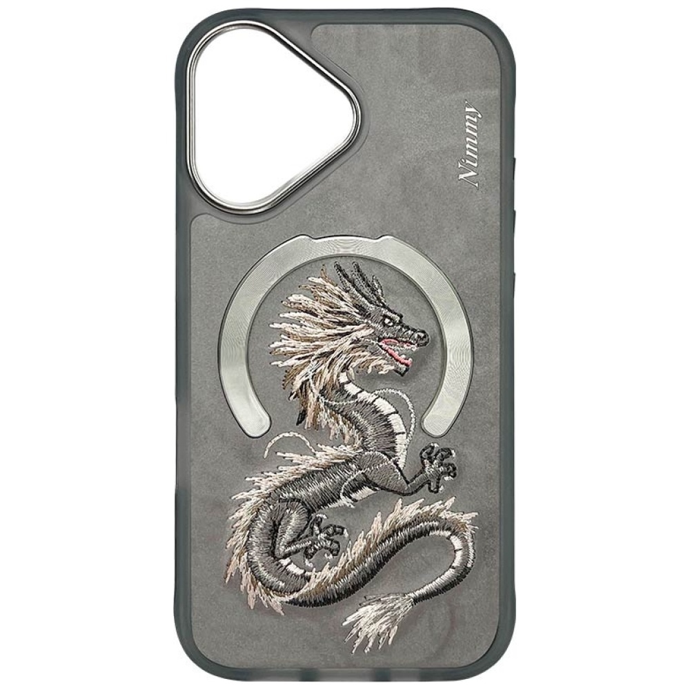 Nimmy Dragon MagSafe iPhone 16 dėklas - Pilkas