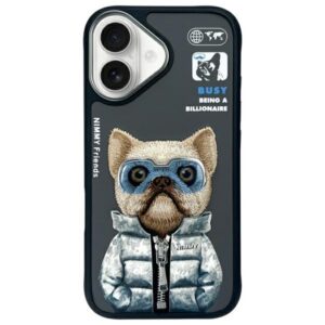 Nimmy Cool&Cute 2.0 dėklas iPhone 16 – juodas