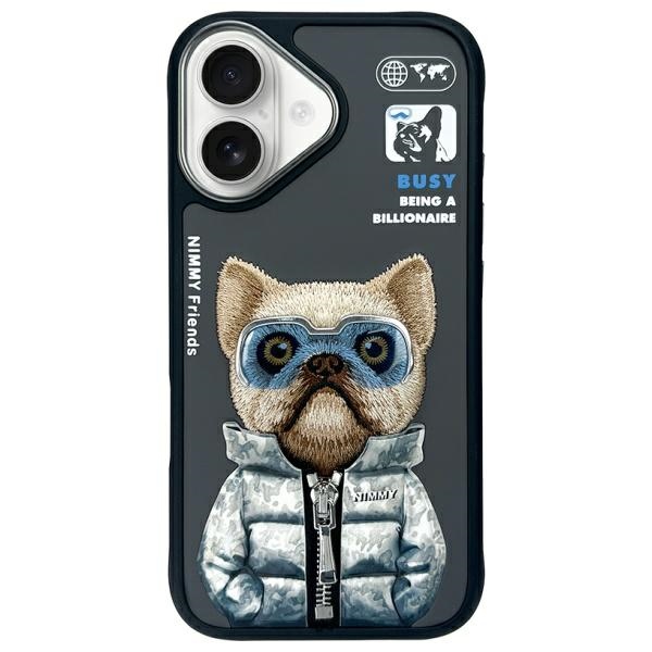 Nimmy Cool&Cute 2.0 dėklas iPhone 16 – juodas