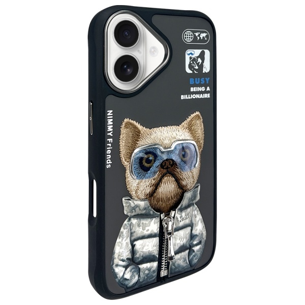 Nimmy Cool&Cute 2.0 dėklas iPhone 16 – juodas