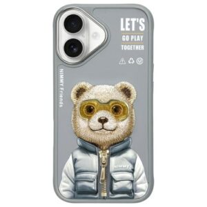 Nimmy kietas dėklas iPhone 16 – pilkas