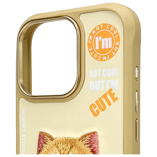 Nimmy Cool&Cute 2.0 Cat dėklas iPhone 16 Pro – chaki
