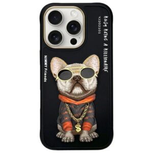 Nimmy Glasses Cool Dog dėklas iPhone 16 Pro Max - Juodas