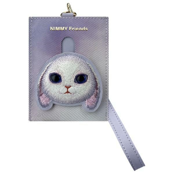 Nimmy Big Eyed Pet 2.0 Rabbit kortelių dėklas – violetinis