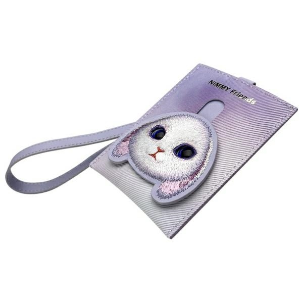 Nimmy Big Eyed Pet 2.0 Rabbit kortelių dėklas – violetinis