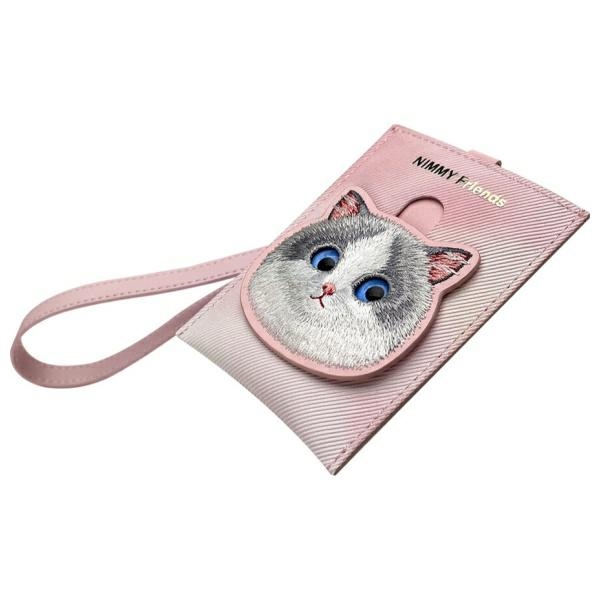 Nimmy kortelių piniginė Big Eyed Pet 2.0 Cat – rožinė