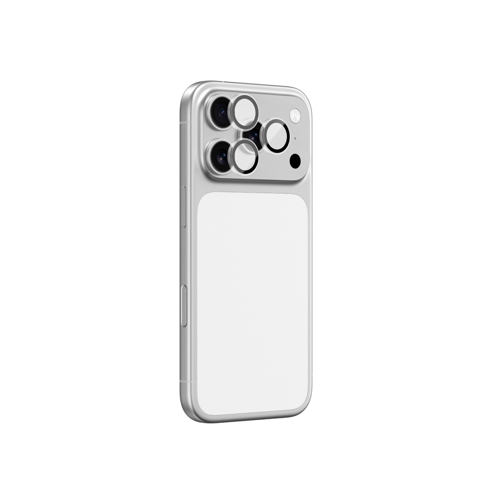 AmazingThing kameros stiklas iPhone 17 Pro/Pro Max – juodas