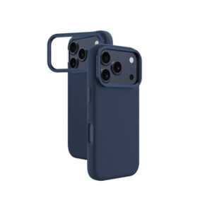 AmazingThing Glamour iPhone 17 Pro Max dėklas su stovu – mėlynas
