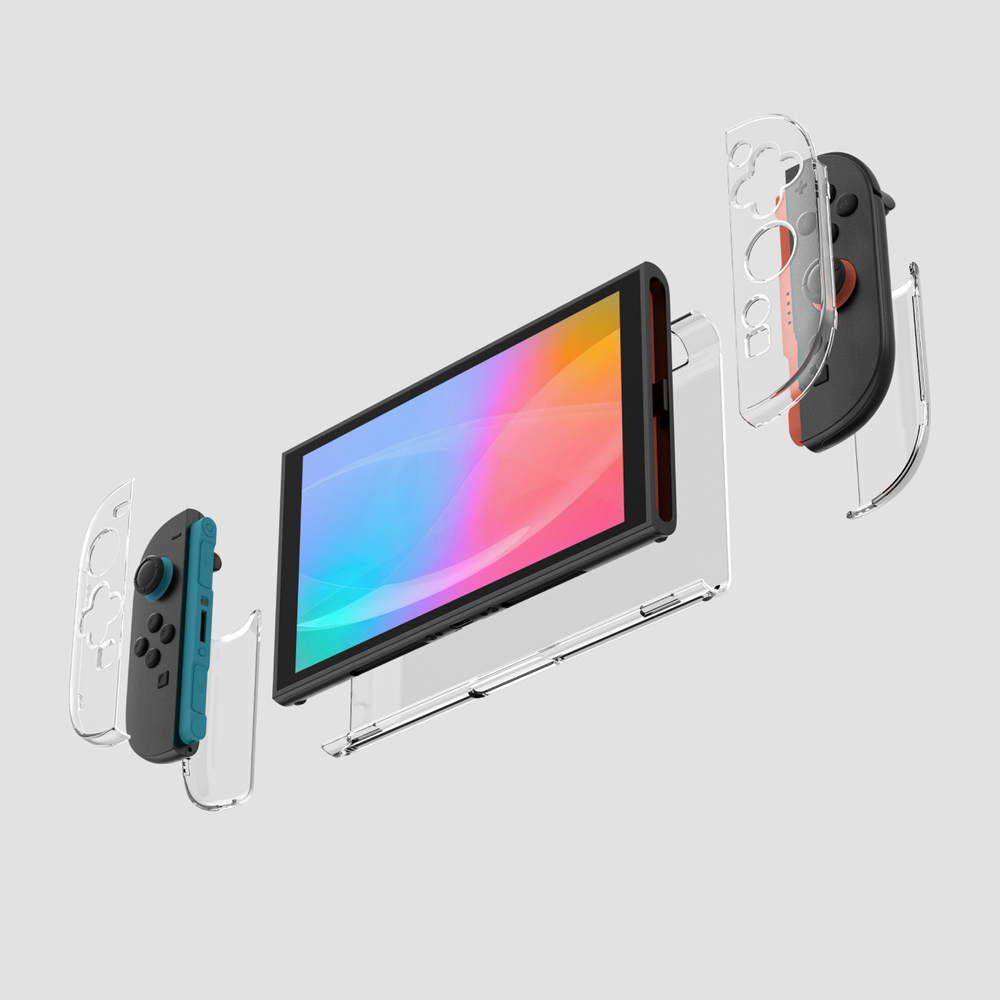„AmazingThing PlayShield Bare Case“, skirtas „Nintendo Switch“ 2 – skaidrus