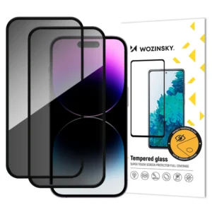 Wozinsky Privacy Glass grūdintas stiklas iPhone 17 / 16 Pro (2 vnt.)