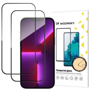 Wozinsky Full Glue grūdintas stiklas iPhone 17 Pro (2 vnt.)