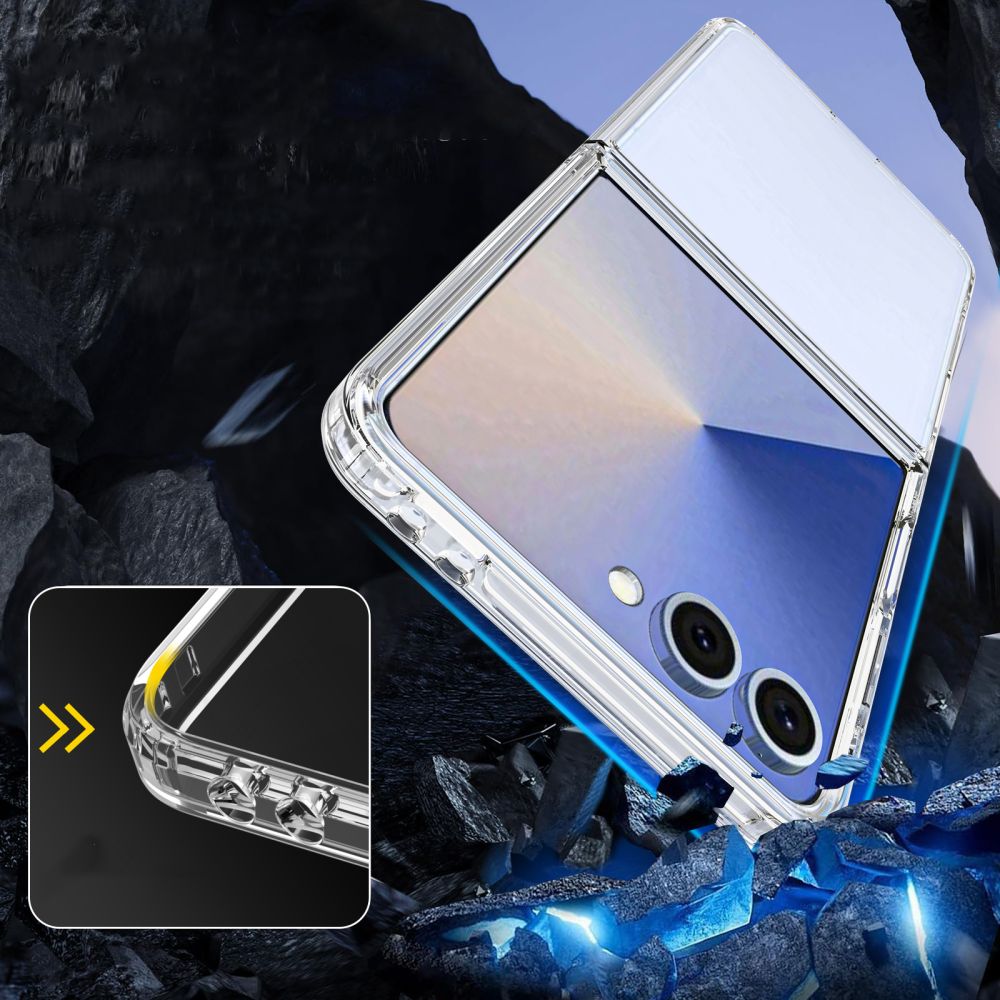 Dėklas Tech-Protect Flexair Hybrid Galaxy Z Flip 7, skaidrus