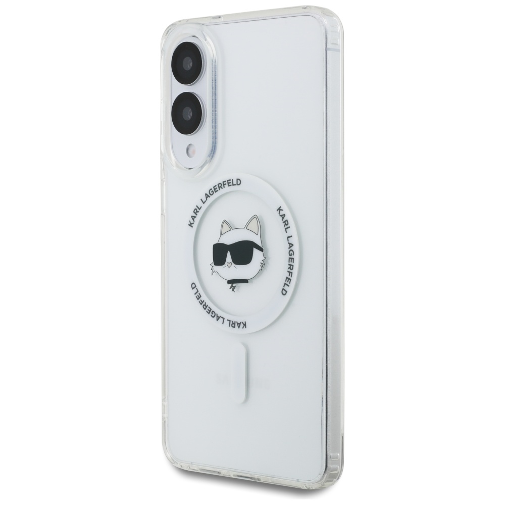Karl Lagerfeld MagSafe dėklas S25 Edge – baltas