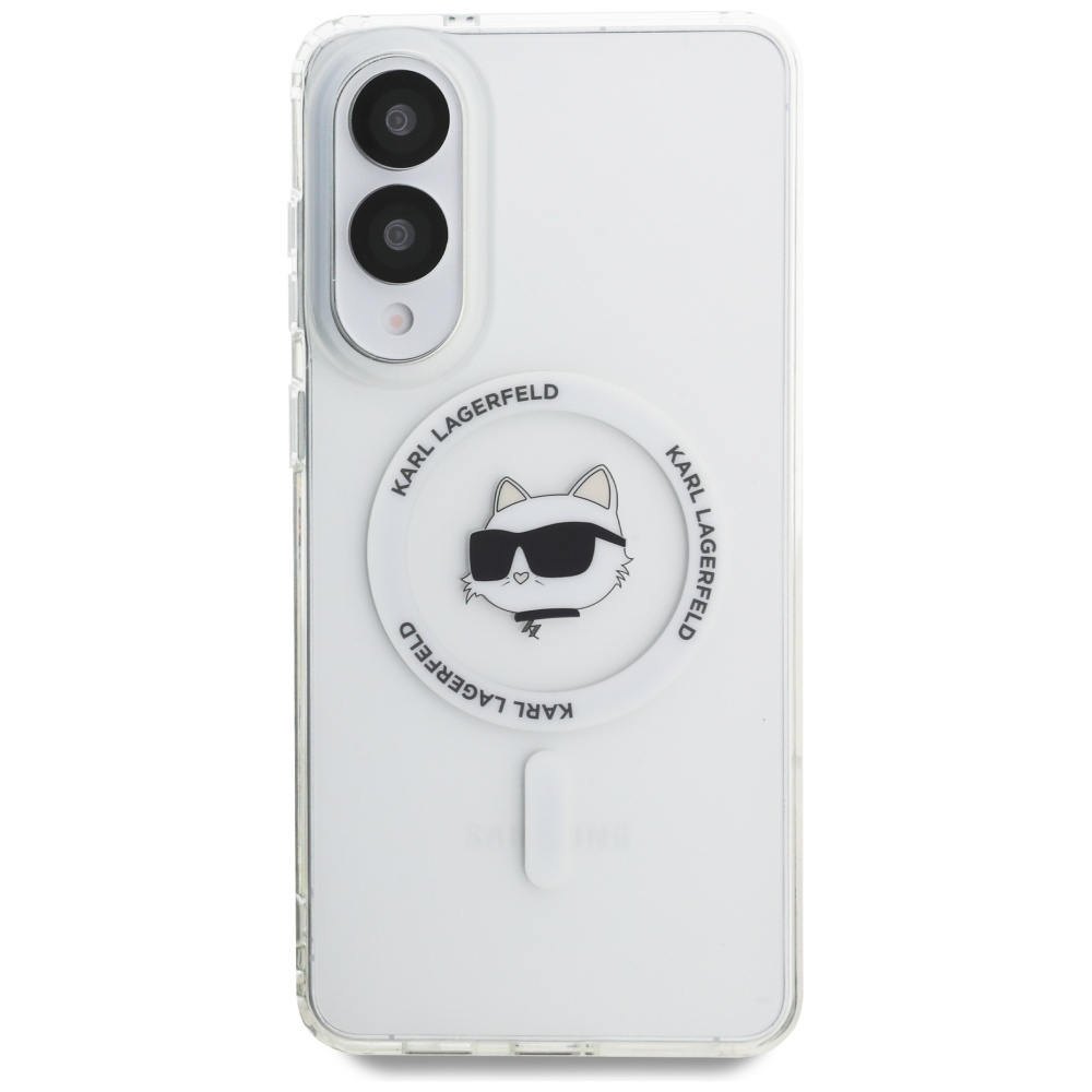 Karl Lagerfeld MagSafe dėklas S25 Edge – baltas