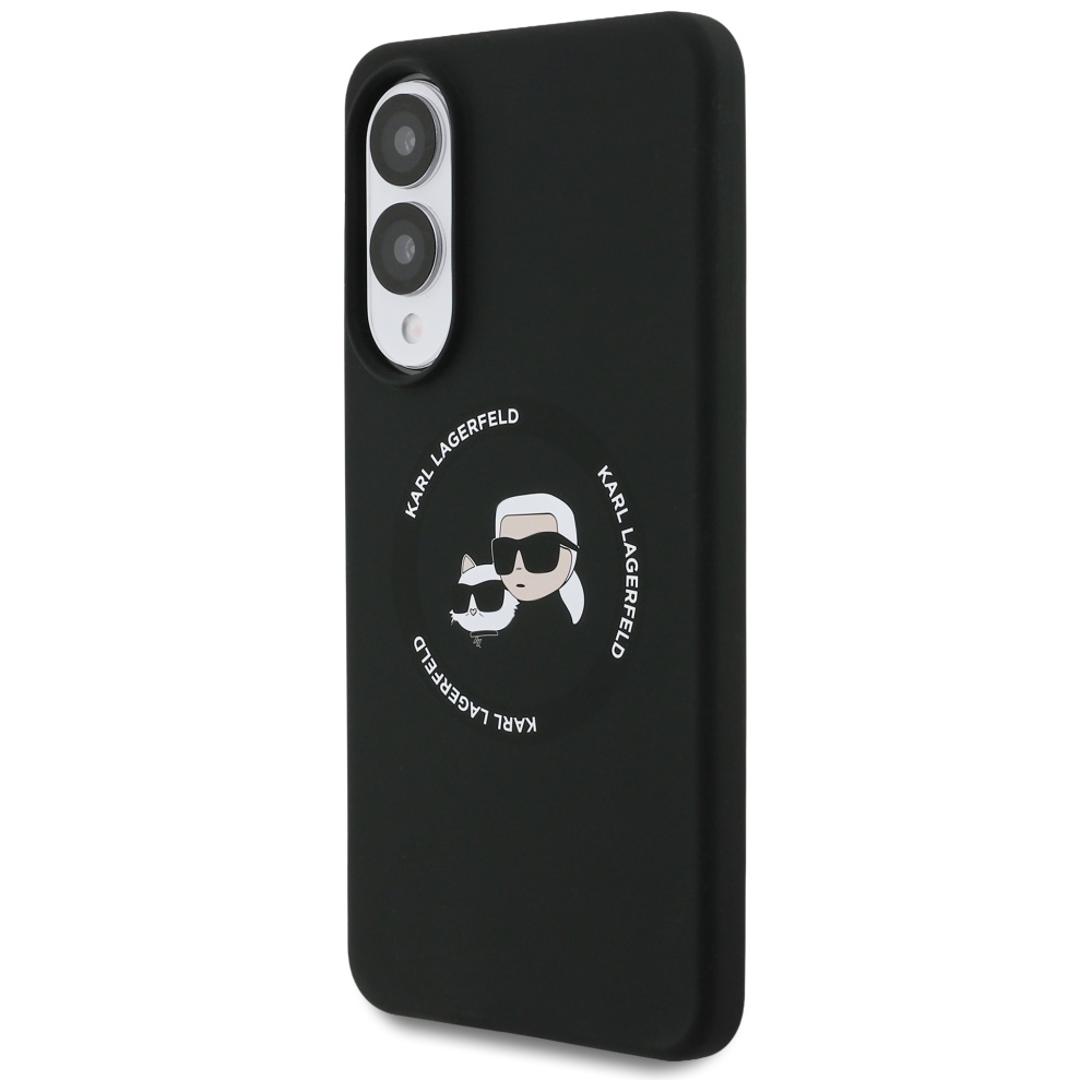 Karl Lagerfeld MagSafe dėklas Galaxy S25 Edge – juodas