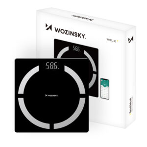 Wozinsky WIWL-30 Išmanus Bluetooth vonios svarstyklės – Juodos