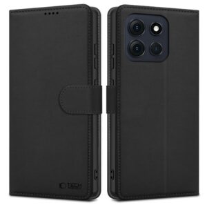 Dėklas Tech-Protect Wallet skirtas Motorola Moto G86 5G / G86 Power 5G, juodas
