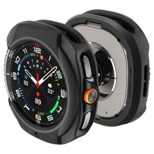 Dėklas Spigen Liquid Air, Samsung Galaxy Watch 8 Classic (46 mm), matinis juodas
