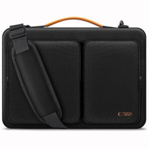 Krepšys Tech-Protect Defender Bag nešiojamajam kompiuteriui 13-14, juodas/oranžinis