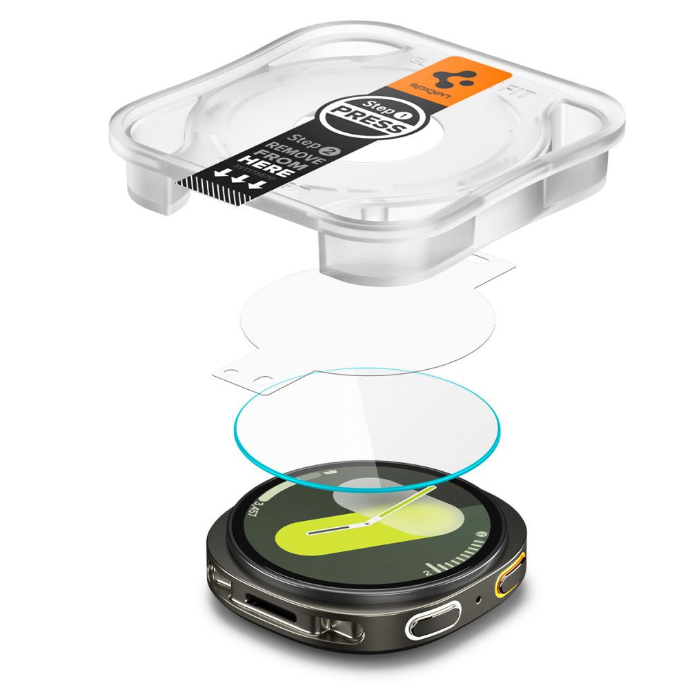Apsauginis stiklas Spigen Glas.tR EZ Fit AC Samsung Galaxy Watch 8 / 9 (44 mm), 2 vnt., skaidrus