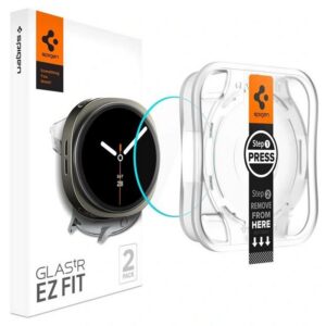 Apsauginis stiklas Spigen Glas.TR EZ-Fit AC, Galaxy Watch 8 / 9 (40 mm), 2 vnt., skaidrus