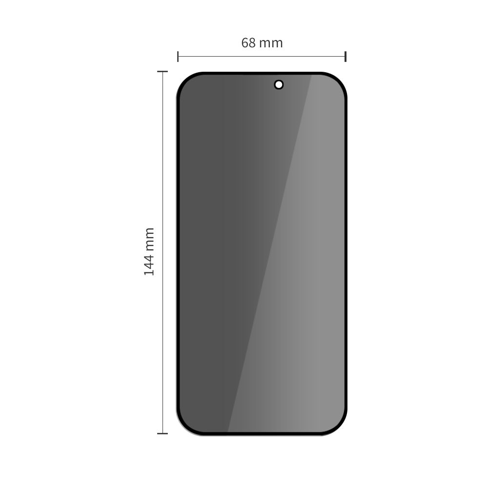 Privatumo apsauginis stiklas Tech-Protect Quick Set Spy+ iPhone 15 / 16, 2 vnt.
