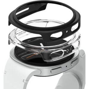 Dėklas Ringke Slim Samsung Galaxy Watch 8 / 9 (40 mm), 2 vnt., skaidrus ir matinis juodas