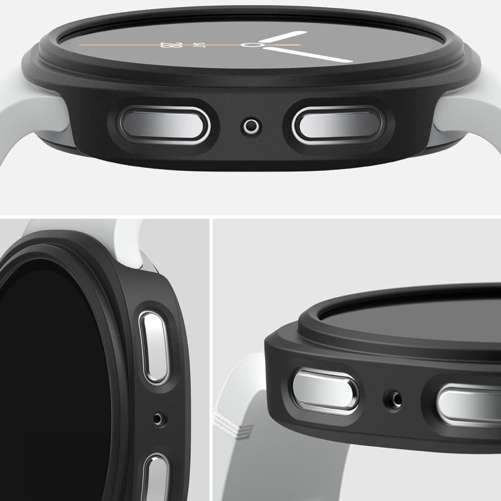 Dėklas Ringke Slim Samsung Galaxy Watch 8 / 9 (40 mm), 2 vnt., skaidrus ir matinis juodas
