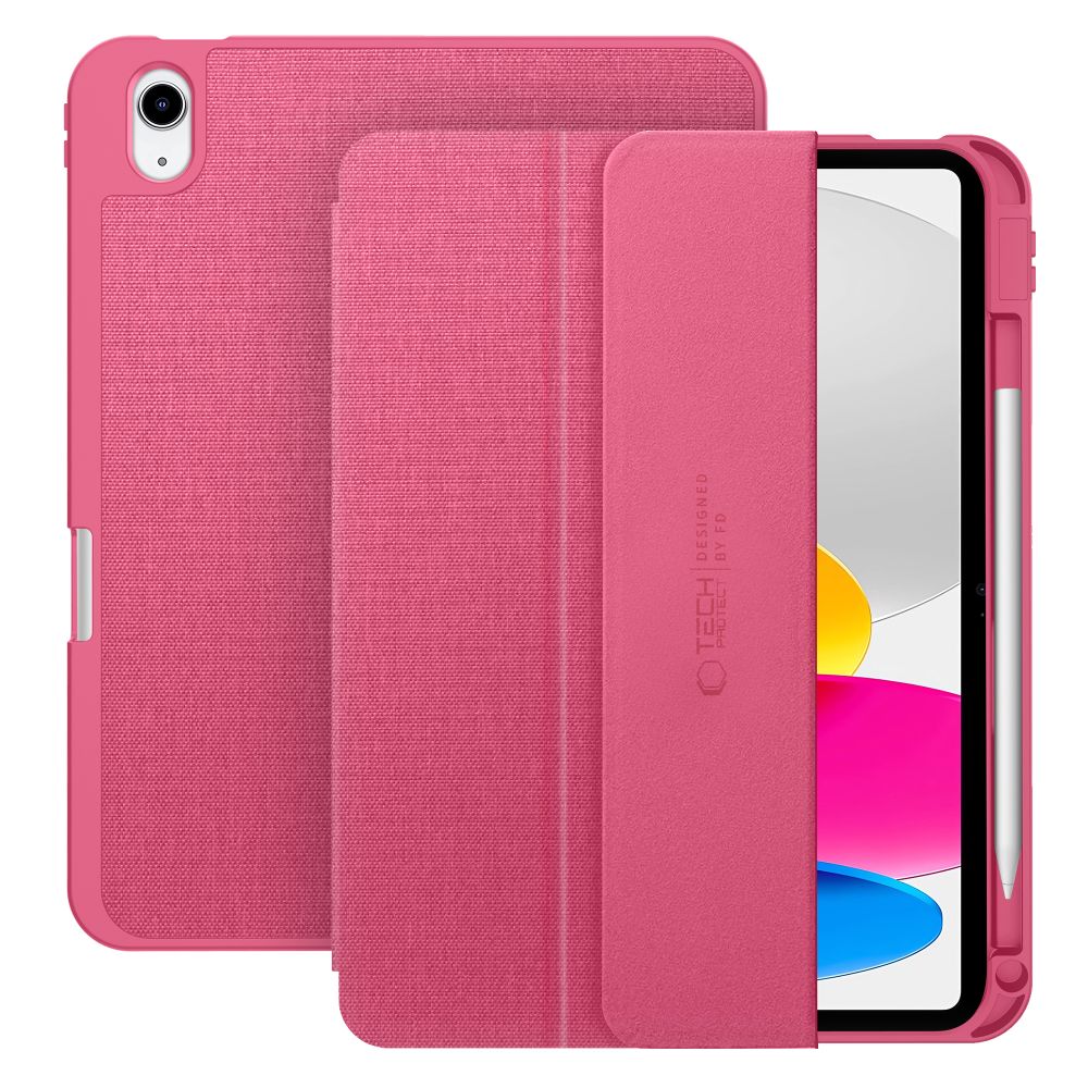 Dėklas Tech-Protect SC Pen Canvas iPad 10.9" 10 / 2022 / 11" 11 / 2025, rožinis