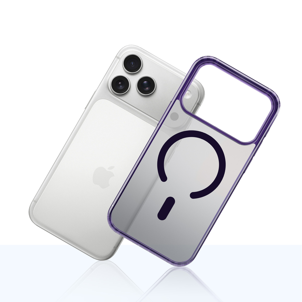 3mk Frosty MagCase, skirtas iPhone 17 Pro – violetinė