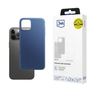 3mk matinis dėklas, skirtas iPhone 12 Pro Max – matinė mėlyna