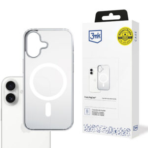 3mk Frosty MagCase, skirtas iPhone 17 - baltas