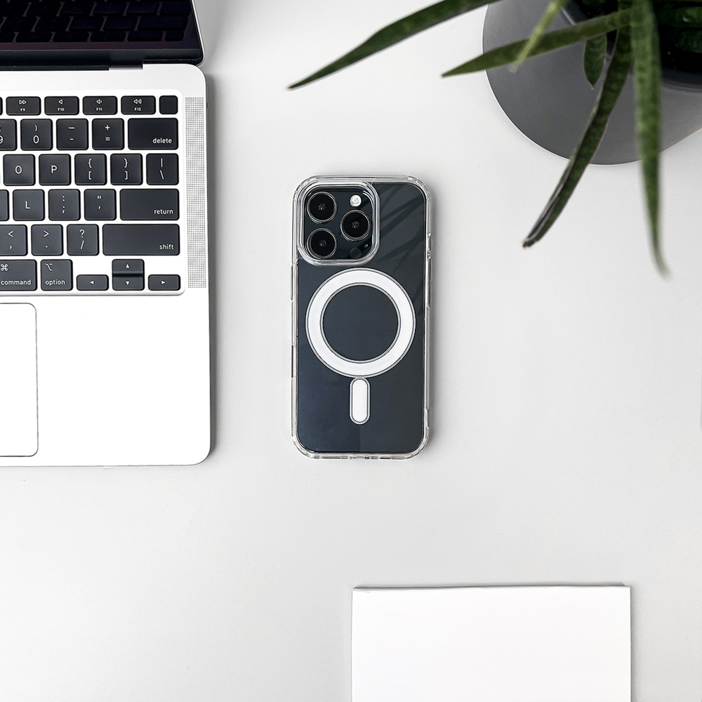 Skaidrus MagSafe dėklas iPhone 17 Pro Max