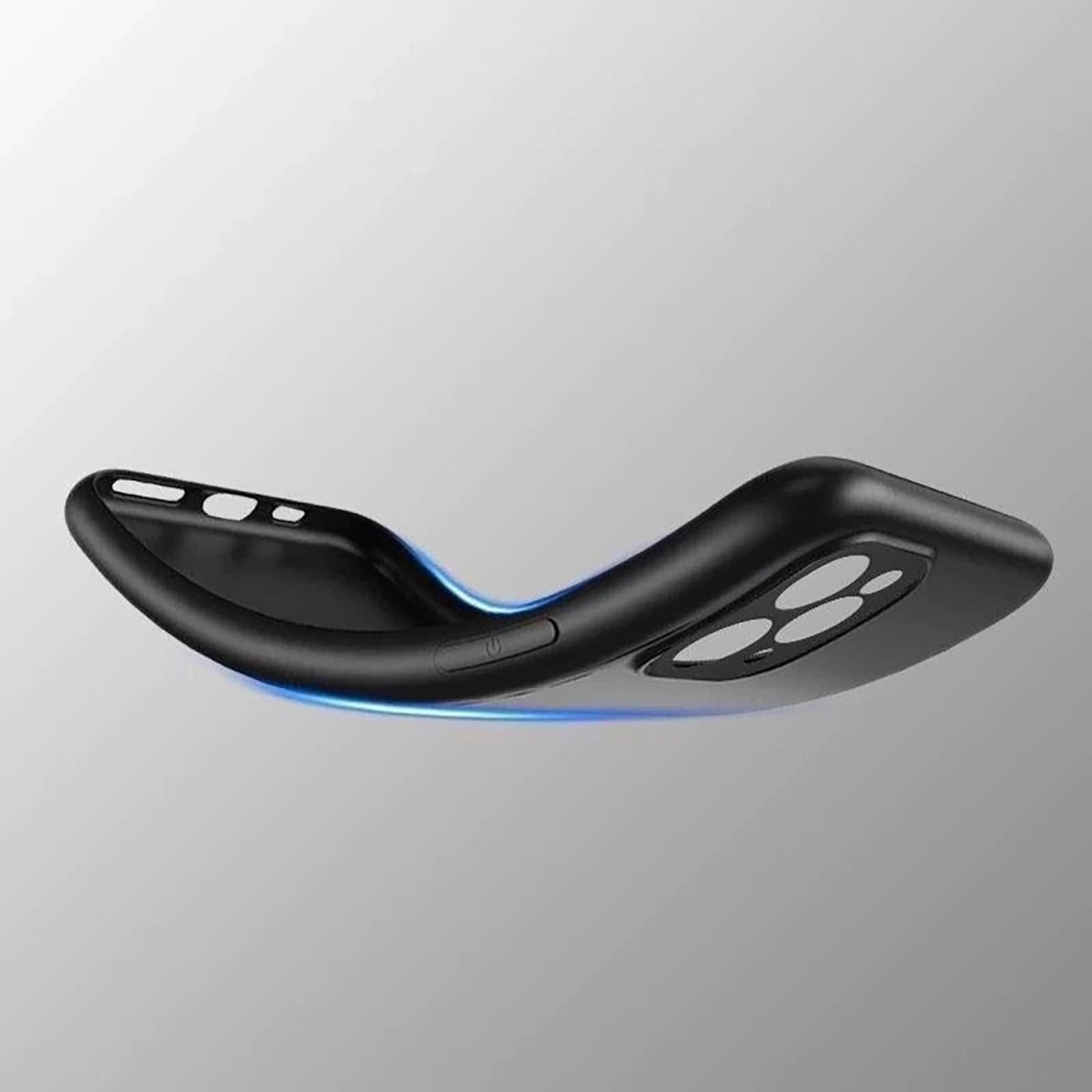 Minkštas TPU dėklas iPhone 17 Pro Max – juodas