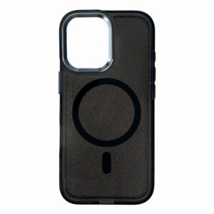 MagSafe blizgus dėklas iPhone 17 Pro Max – juodas