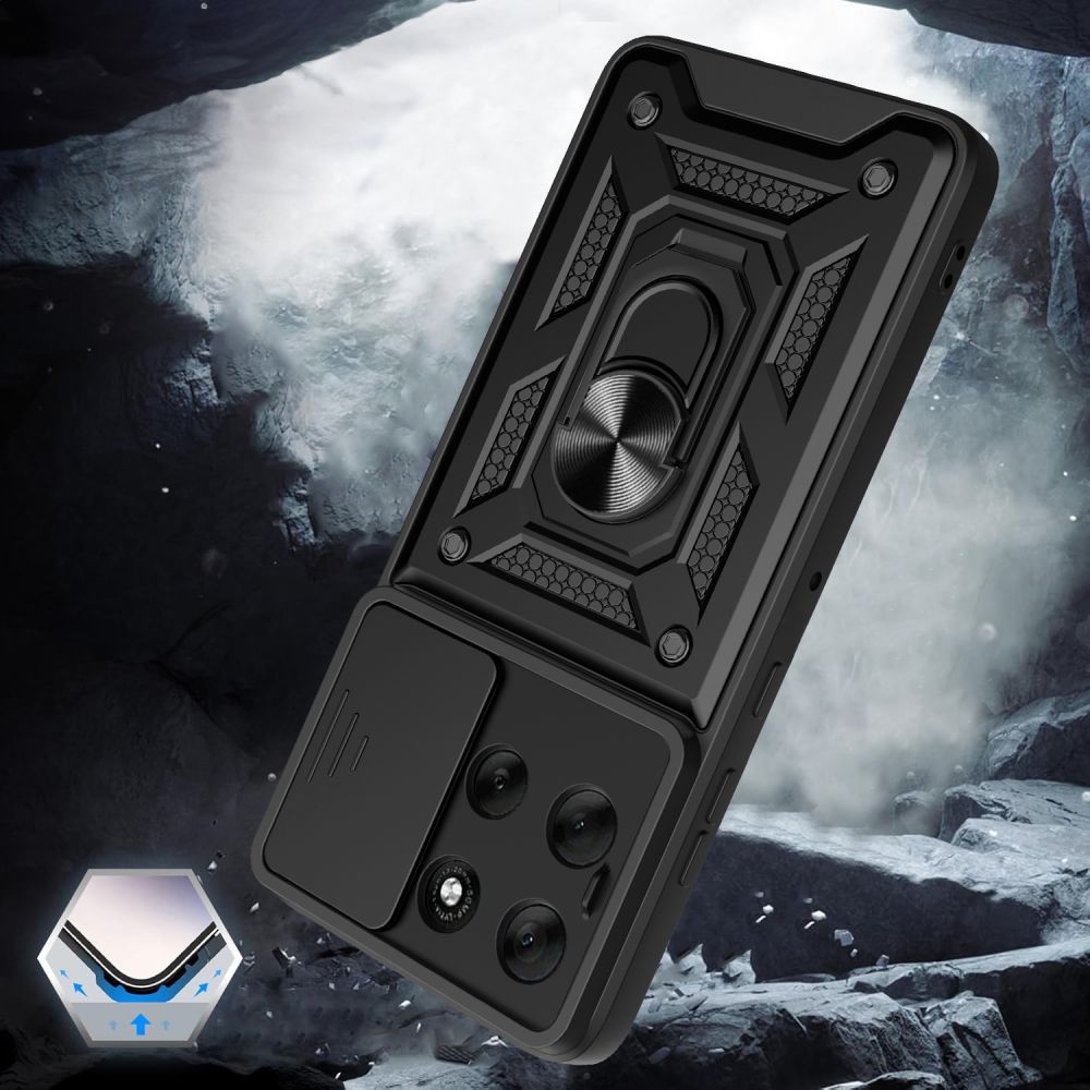 Dėklas Tech-Protect Camshield Pro Motorola Moto G86 5G / G86 Power 5G, juodas