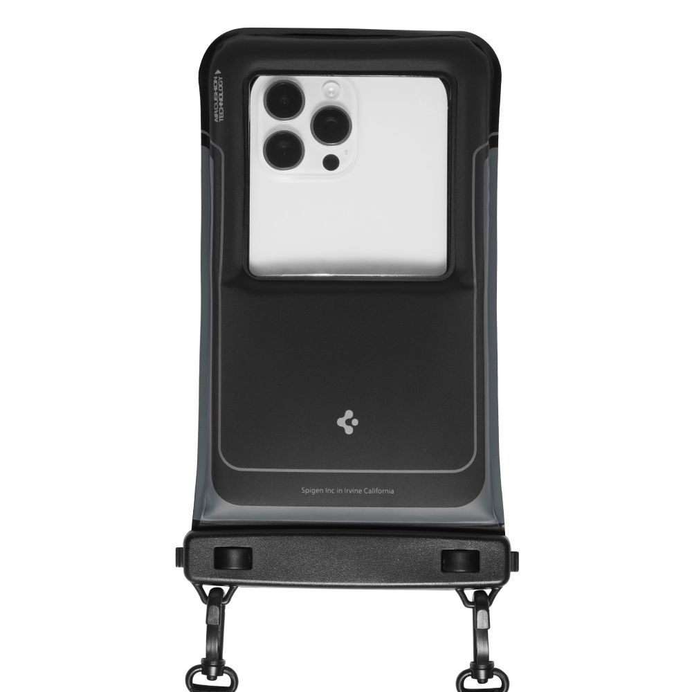 Dėklas Spigen A611P Universal Waterproof Floating, 2 vnt., matinis juodas